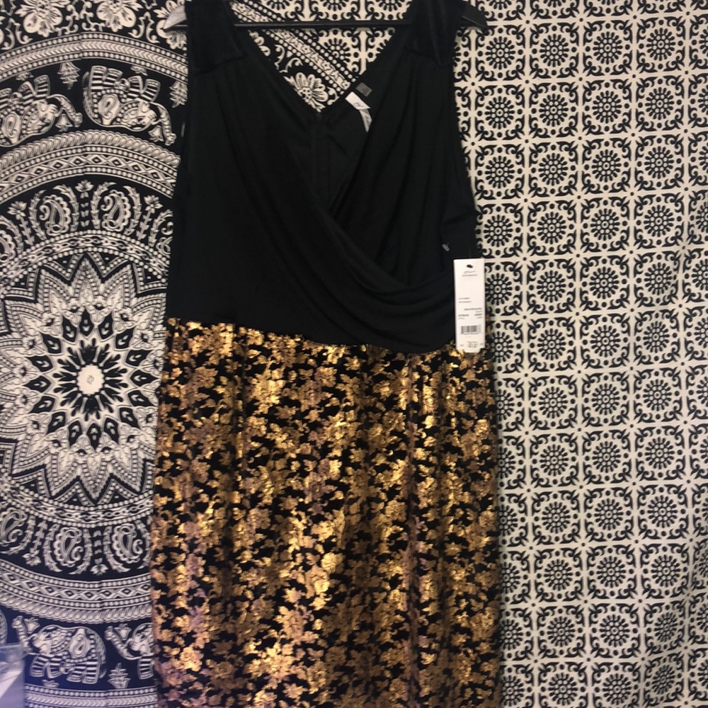 Black & Gold Cocktail Dress